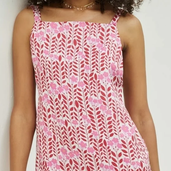 Lobo Rosa Arara Mini Dress from Anthropologie in Pink and White Size Large NWT - Picture 4 of 8